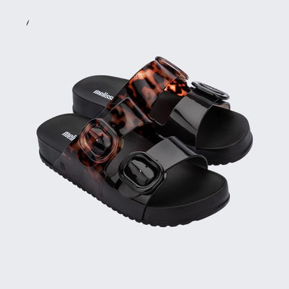Mini Melissa Outdoor Women's Jelly Slides Sweety Girls Wide Buckle Slippers Adult Ladies Non-slip Flat Beach Vacation Shoes