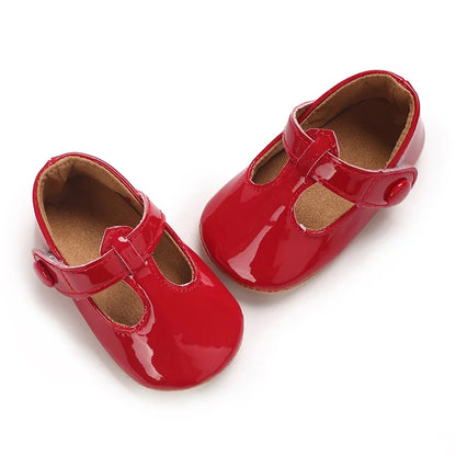 Baby Learning Walk Shoes,Multi Color Patent T-Strap Mary Jane Shoes,Soft Fashion Infant Daily Footwear for Baby Girls 0-1 Year