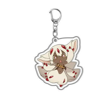 Anime Keychain Made in Abyss Nanachi Reg Riko Keychain Cosplay The Golden City of the Scorching Sun Accessories Pendant Jewelry