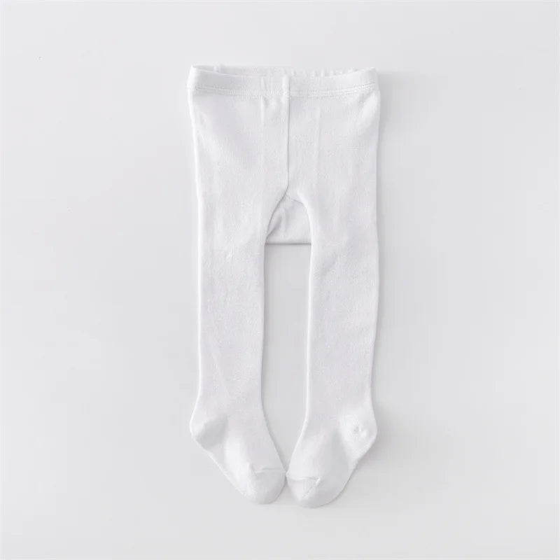 1/2Pcs Baby Girls Tights Spring Daily Knitted Stockings Cotton Soft Newborn Leggings Casual White Black Pantyhose For 0-2 Years