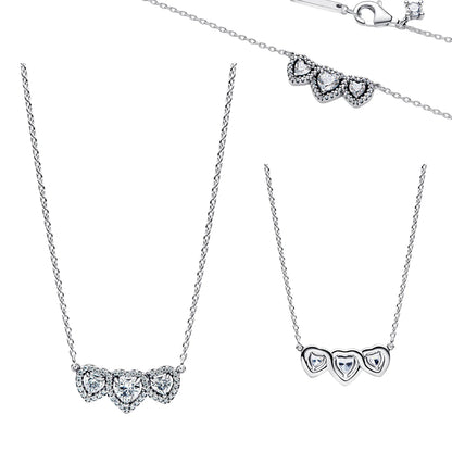 925 Sterling Silver Floral Necklaces Stud Earrings Charms Four‑Leaf Clover Sugar Skull Tiger Ghost Beads Fit Bracelet Jewelry