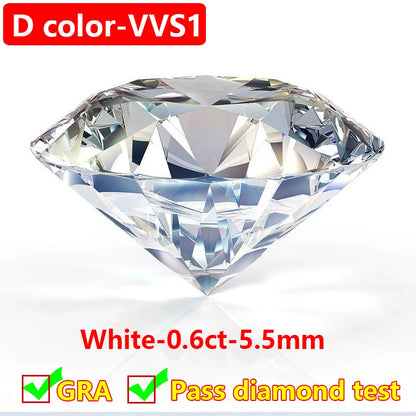 [ Free Sample ] Lab-grown Diamond Moissanite Diamond Stone 0.7mm-30ct Premium Loose Moissanite Stone Factory Quality D Color