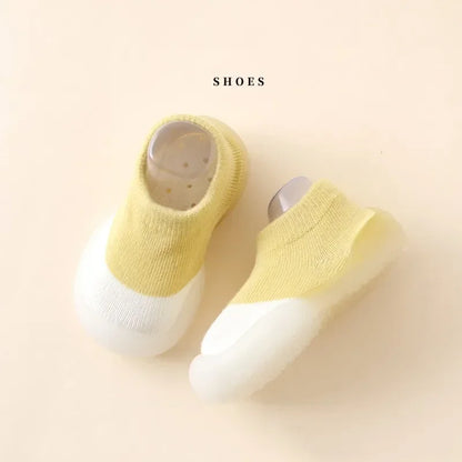 Baby Socks Shoes Infant Color Matching Cute Kids Boys Shoes Doll Soft Soled Child Floor Sneaker BeBe Toddler Girls First Walkers