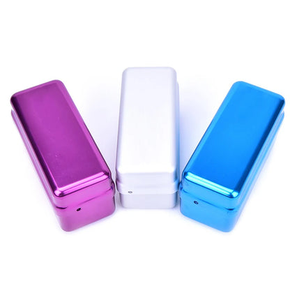 1Pc Dental Aluminium Endo Files Holder Box Aluminium 72 Hole Autoclave Sterilizer Case