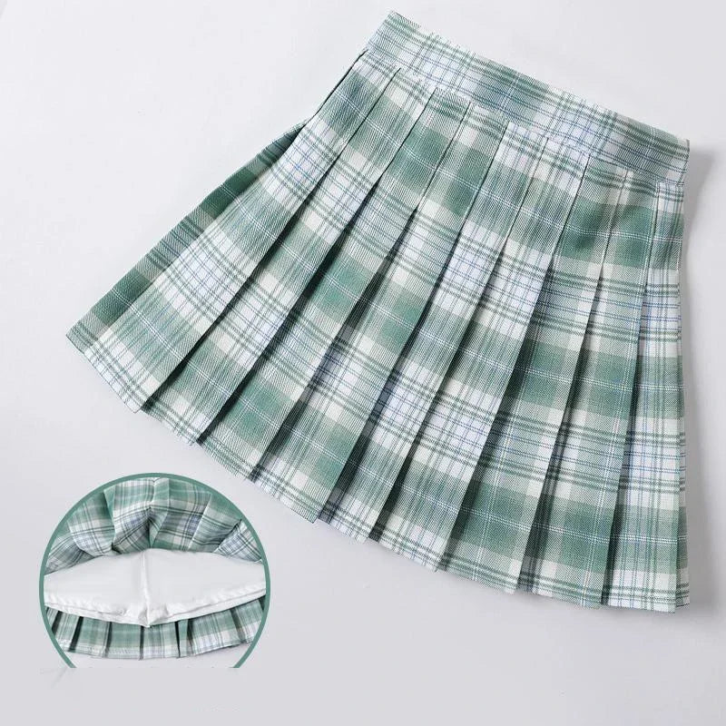 Baby Toddler Children Clothing School Plaid Girls Skirt Bottoming Princess Pleated Skirts Kids Short SKirt Summer Child Clothes