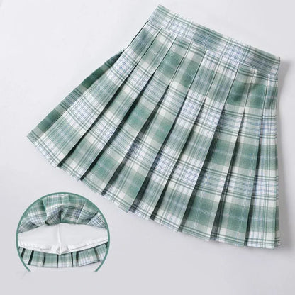 Baby Toddler Children Clothing School Plaid Girls Skirt Bottoming Princess Pleated Skirts Kids Short SKirt Summer Child Clothes
