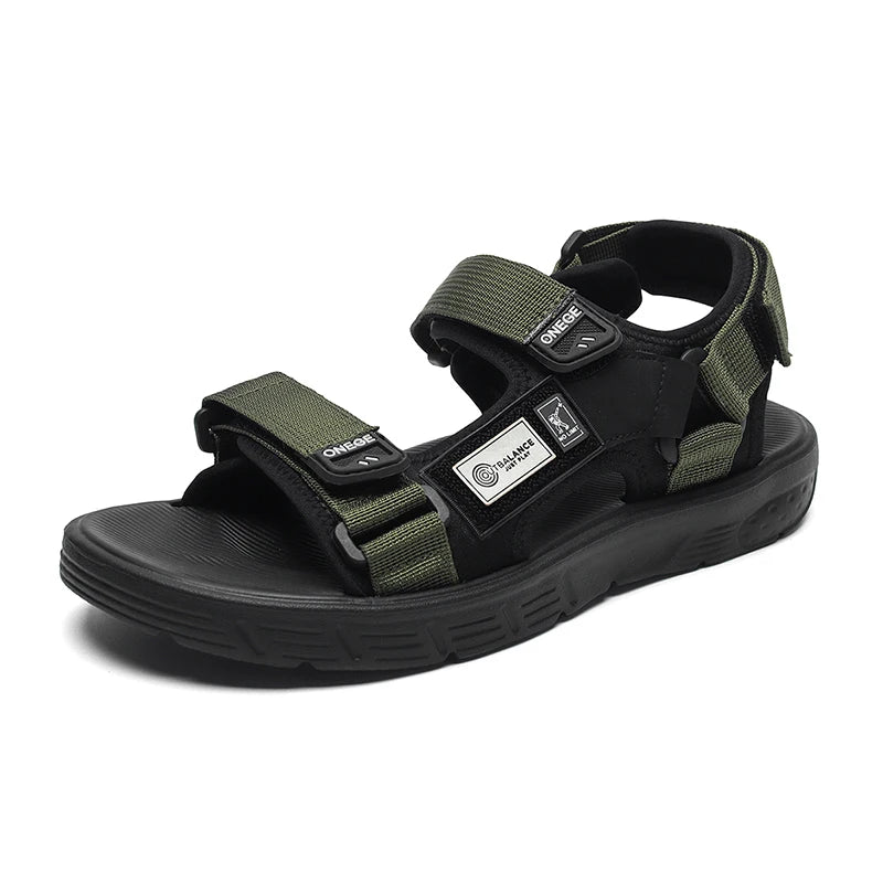 A Pair of Men's New Summer Casual Shoes, Fashionable and Trendy Sports Wear-Resistant Sandals, Cool Beach Shoes