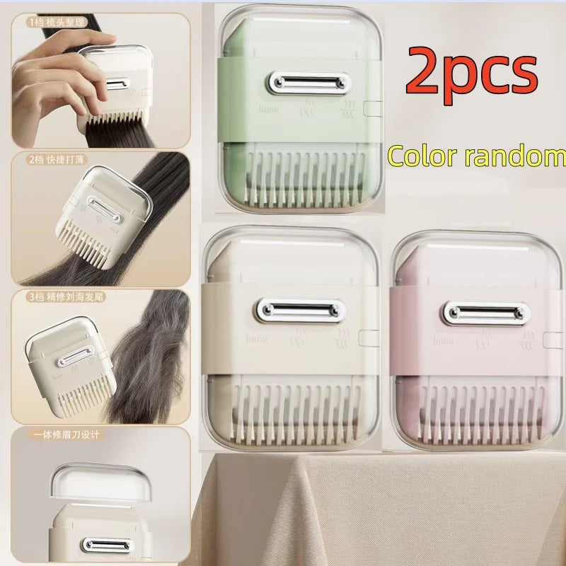 3/2/1 Piece Set of Multifunctional Two-In-One Hair Trimming Tools for Girls, Specifically for Trimming Split Ends and Fine Hair, Hair Styling Comb, Hair Thinning Tool, Suitable for Women's Home Haircuts and Trimming Hair Ends