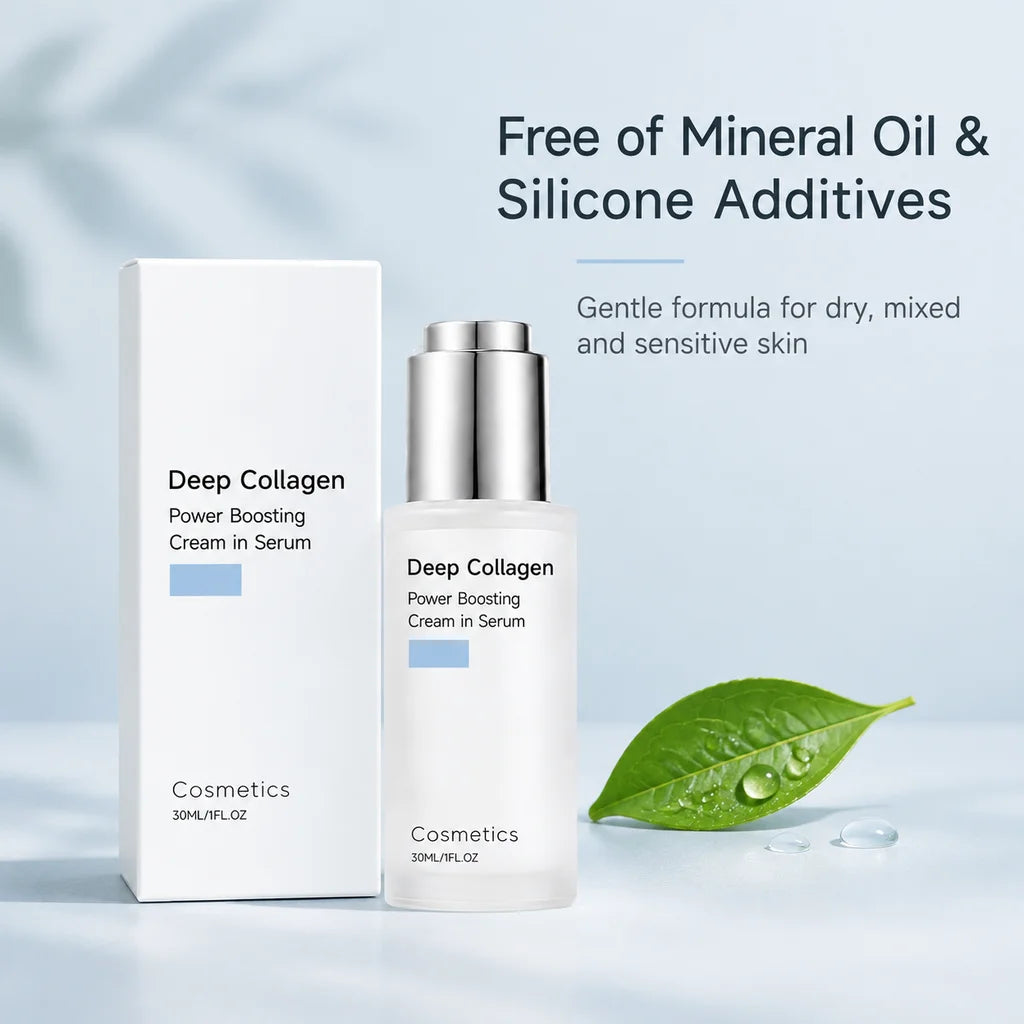 Deep Collagen Boosting Cream in Serum Moisturizing Boost Skin Elasticity Enhance Skin Radiance For All Skin Skincare Primer Base