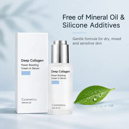 Deep Collagen Boosting Cream in Serum Moisturizing Boost Skin Elasticity Enhance Skin Radiance For All Skin Skincare Primer Base