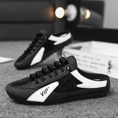 2025 Summer Slippers for Men Trendy Men's Flat Bottom Casual Shoes Soft Sole Support Shoes Men's Sneakers Zapatos De Hombre