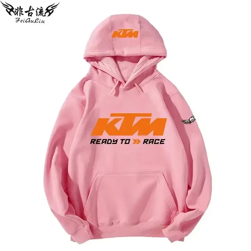 KTM Tout-terrain Pour Motos Lourdes Veste Pour Passionnés De Moto Sweat À Capuche Pour Hommes