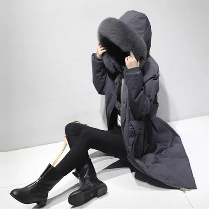 Women's Hooded Long Padded Coat