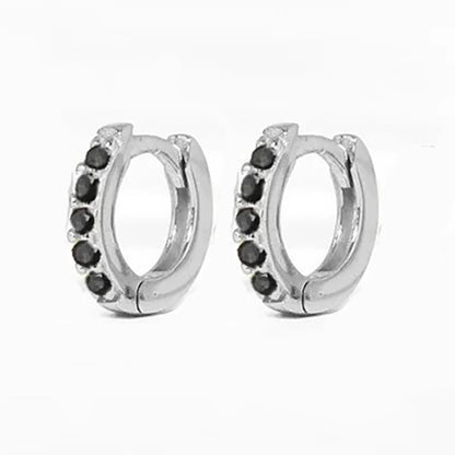 2Pcs Rainbow Little Huggies Stainless Steel Hoop Earrings Girl Tiny Rings Cartilage Small Helix Piercing Tragus Circle Men Hoops