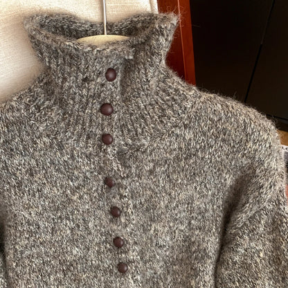 Women's Turtleneck Cardigan Sweater Y2k Vintage 2000s Jumper Knitwear Long Sleeves Korean Soft Cozy Sweater Autumn Winter 2025