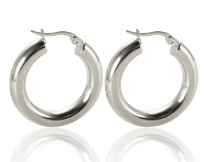 Stainless Steel Exaggerated Large Waterproof Hoop Earrings