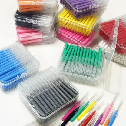 60Pcs Interdental Brush Health Care Tooth Push-Pull Escova Removes Food And Plaque Better Teeth Oral Hygiene Tool Oral Care