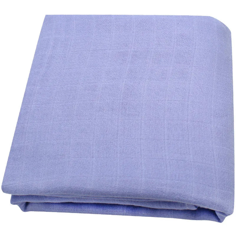 120x120cm Bamboo Baby Swaddle Blankets Solid Plain Color Baby Blankets Newborn Cotton Gauze Blanket Muslin Baby Bath Towel