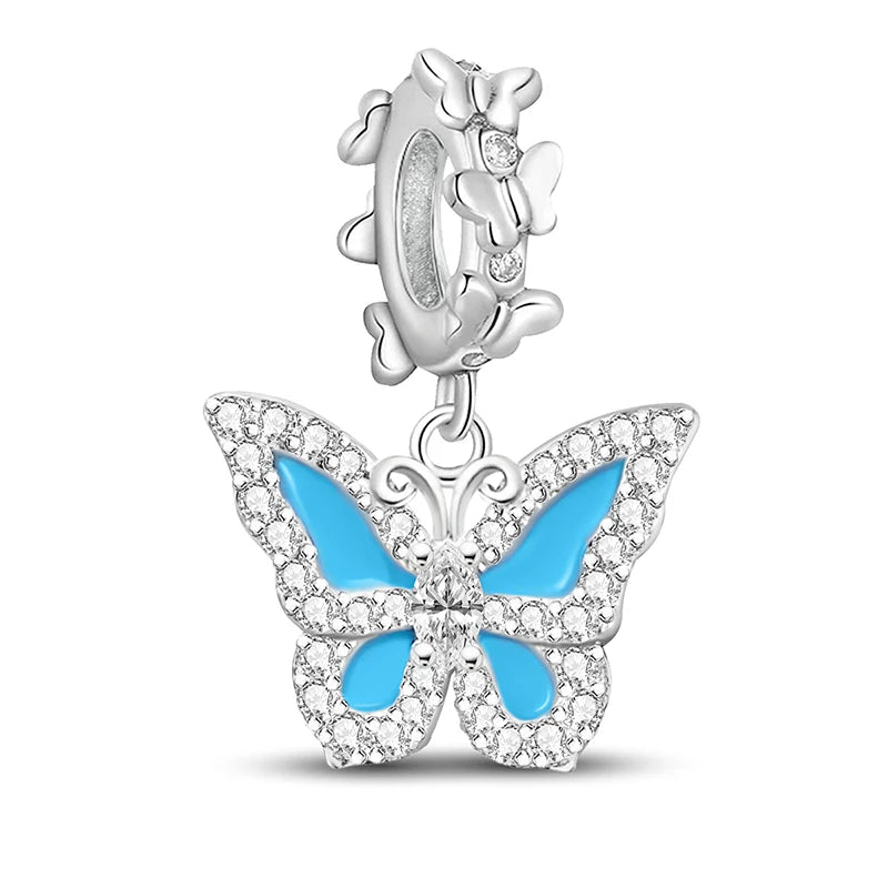 925 Sterling Silver Kapibala Owl Panda Elephant Butterfly Charms Beads Fit Original Bracelet Bangle High Quality DIY Jewelry