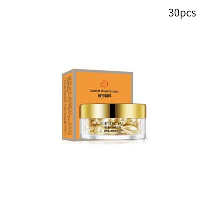 Placenta and Hyaluronic Acid Essence Capsules - Deeply Nourishes and Moisturizes the Skin, Revealing Youthful Skin, Suitable for Locking in Moisture on the Face and Neck - Easy to Carry, Use Anytime, Anywhere, Perfect for Tra