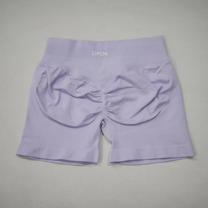 DFDK 2026 New Women Scrunch Butt Yoga Shorts High Waist Hip Lifting Push Up Squat Proof Sports Shorts Gym Workout Running Fitnes