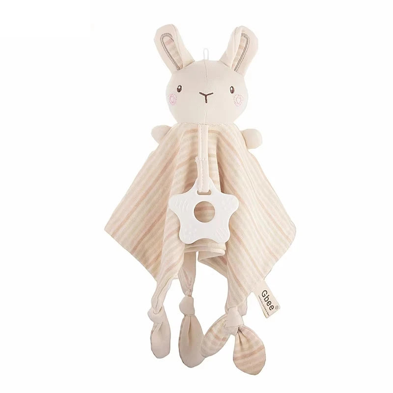 Baby Towels Newborn Baby Comforter Soothe Appease Towel Animal Rabbit Plush Dolls Soft Security Rattles Bed Bell Saliva Towel