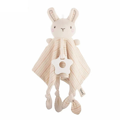 Baby Towels Newborn Baby Comforter Soothe Appease Towel Animal Rabbit Plush Dolls Soft Security Rattles Bed Bell Saliva Towel