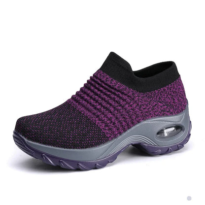 Summer Women Sneakers Thin Woven Mesh Breathable Casual Shoes 2025 New Hiking Thick Soled Shoes for Women Zapatillas De Mujer