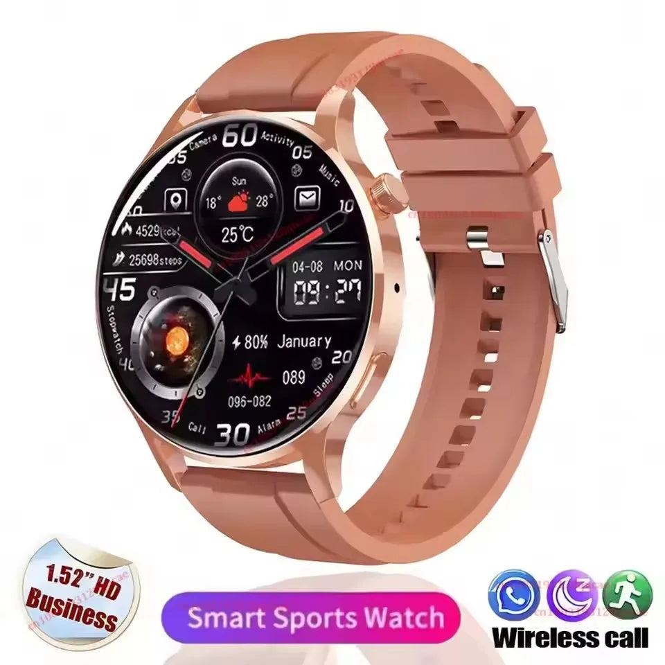 2026 New Smart Watch Men Women AMOLED HD Screen GPS Motion Trajectory Heart Rate Bluetooth Calls SmartWatch Waterproof Pk HT30