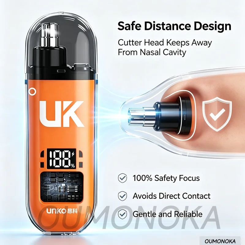 Electric Portable Nose and Ear Hair Trimmer High Speed Hair Remover Razor Mini Clipper Rechargeable Trimmer For Men and Women