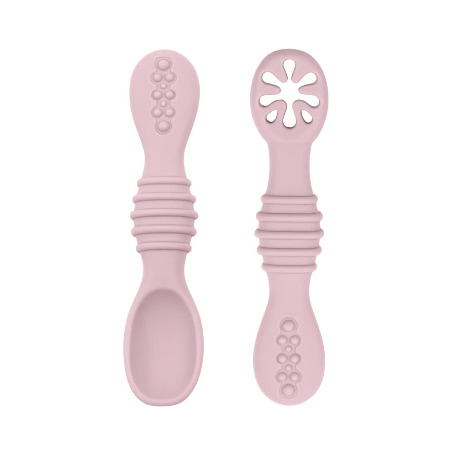 Baby Spoon Fork Set Food Grade Silicone Sticky Spoon Children Cutlery Training Spoon Feeding Tableware Soft Kitchen Accessories