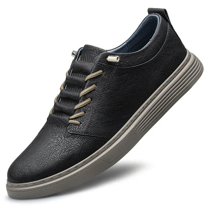 Brand Designer Men's Genuine Leather Casual Shoes Big Size: 36-47 Black Outdoor Oxford Shoes High-quality Business Sports Shoes