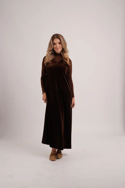 AS AW26 Velvet jumper dress with side pockets + Jersey basic mockneck