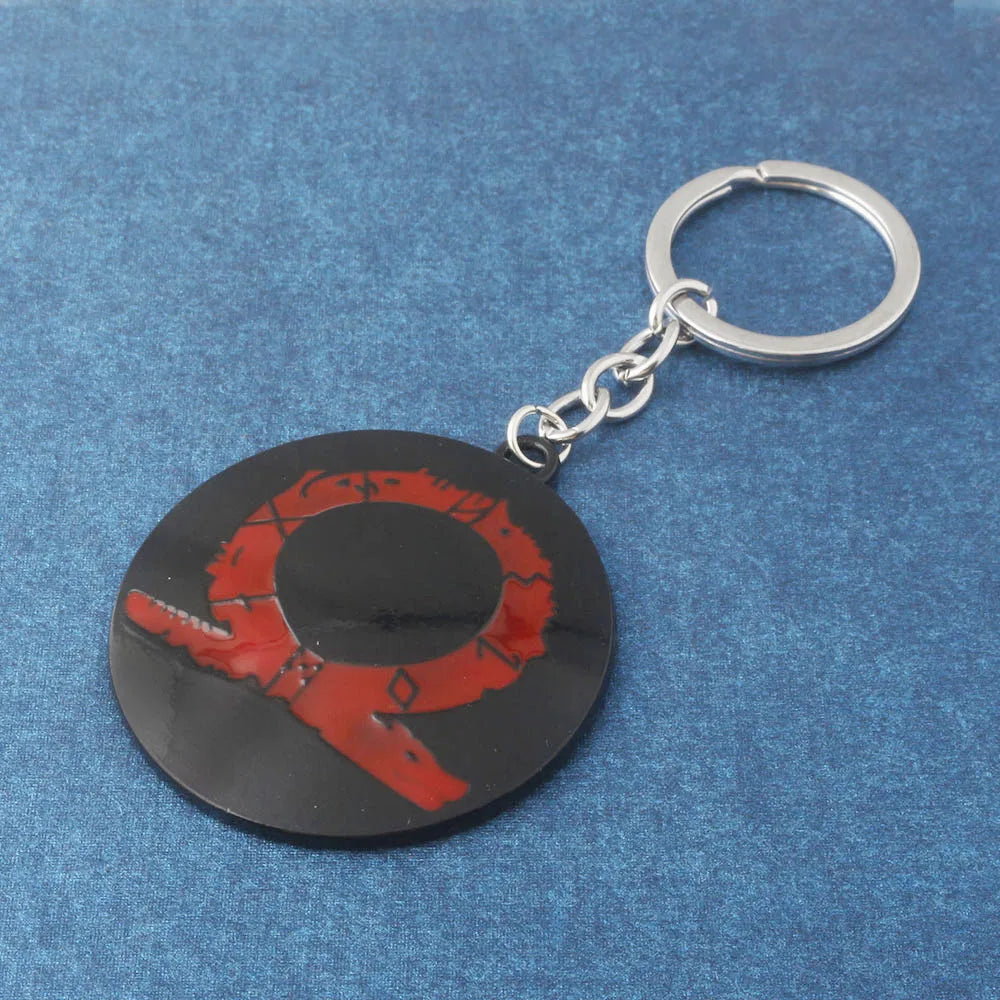 New God of War 5 Ragnarok Keychain Thor's Hammer Mjolnir Key Chain Levitan's Axe Keyring Blades of Exile Chaos Game Accessories