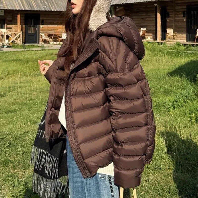 Women's Hooded Quilted Puffer Jacket