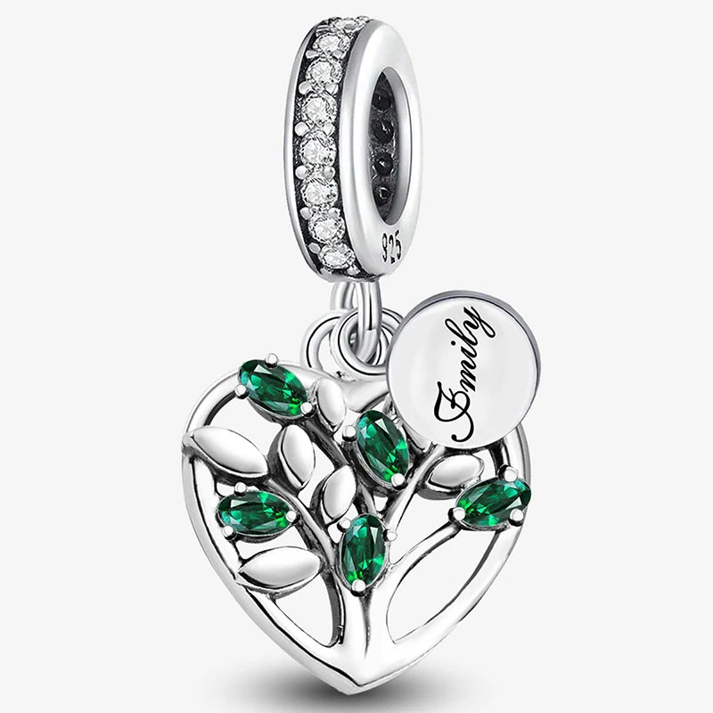 Fit 925 Original Bracelets Love Heart Flower Four Leaf Clover Turtle 925 Silver Charms Beads DIY Birthday Jewelry Gift