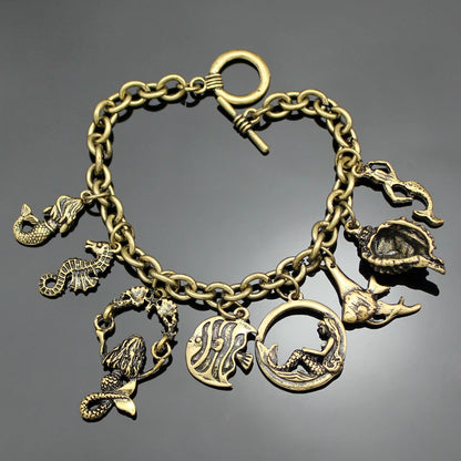 Clearance_Cat Pendant Charm Chain Link Bracelets For Women Cowgirl Cuff Bangles Fashion Jewelry Egyptian Bastet Pulseira Accesso