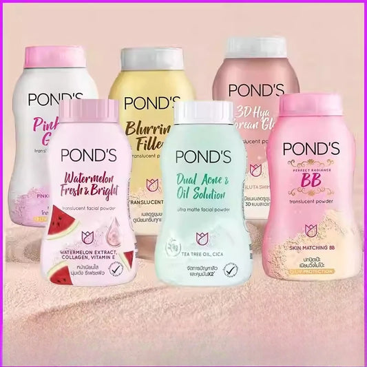 PONDS Thailand Setting Powder, Oil-Control & Long-Lasting Matte Finish, Lightweight Face Powder for Makeup Fixing