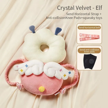Baby Head Back Protector Safety Pad Newborn Walk Learning Headgear Anti-Fall Pillow Toddler Fall Prevention Cushion for Infants