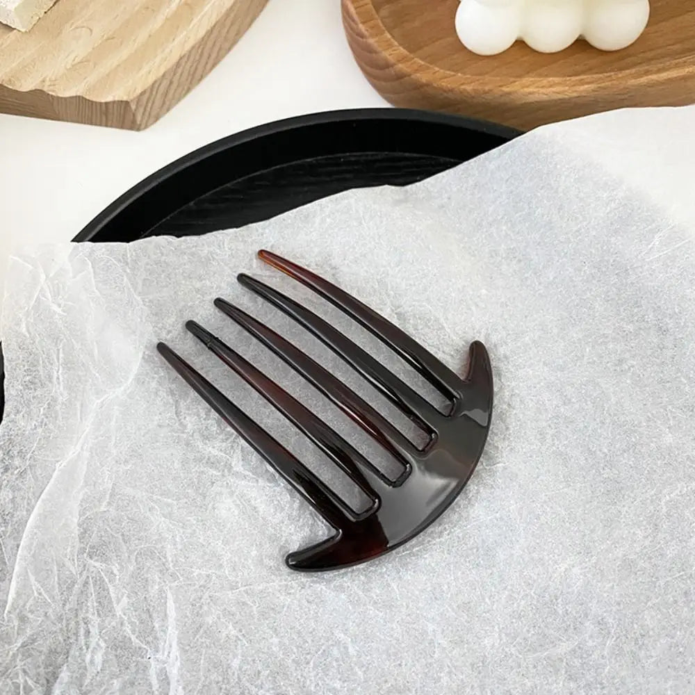 Wide Teeth Acetate Hair Combs Anti-static Traveling Colorful Hairdressing Comb 6 Teeth Fashion Massage Hair Brush Girls Gifts