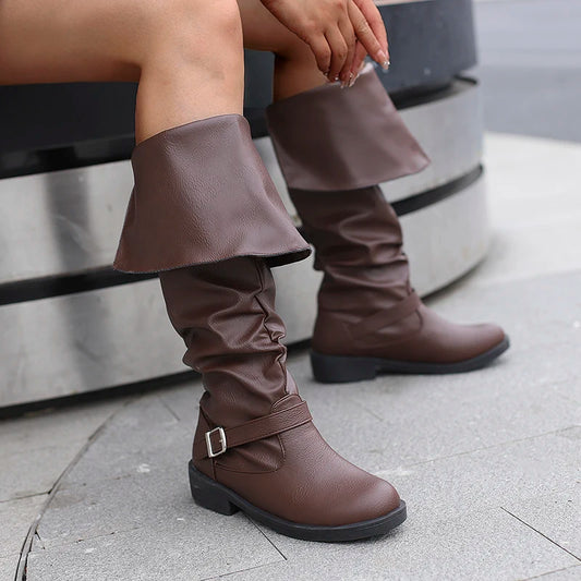 Women's Pirate-Style Pull-On Boots