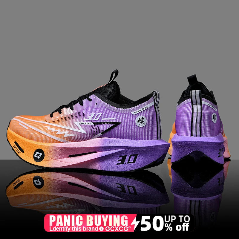 Running Shoes Speciality Carbon Board Marathon Men Sports Breathable Lightweight Women's Comfortable Athletic Nonskid Sneakers