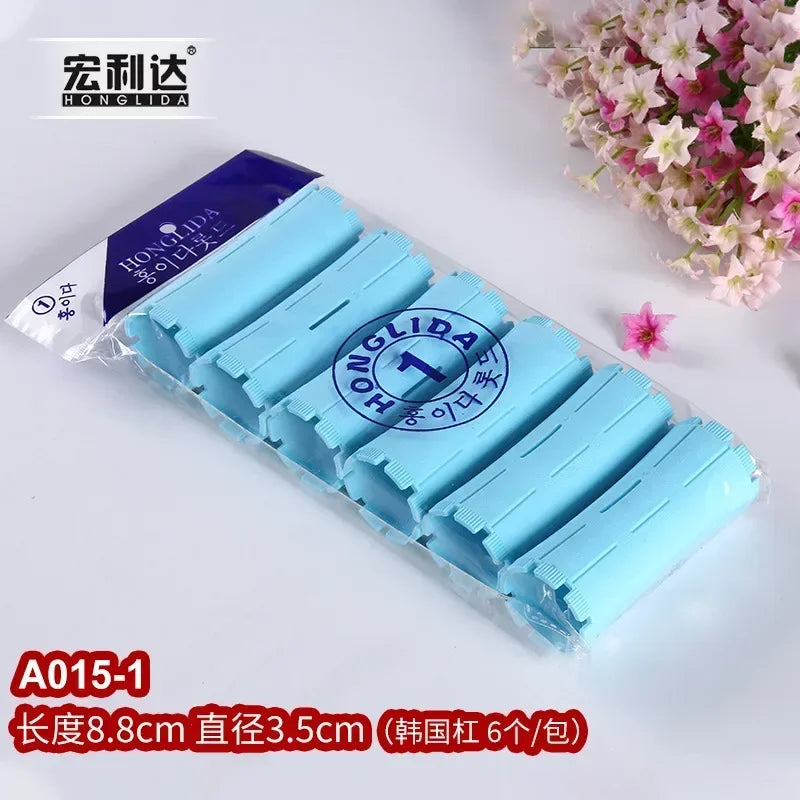 Hair Perm Rods Cold Wave Rods Hair Curling Rollers Curlers Steel Pintail Comb Hair Curler No Heat for Women Long Short Hair