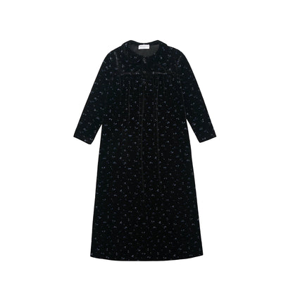 AS AW26 Velour Robe Collection Girls Floral Printing Dress Patchwork Maxi Dress Baby Romper Family Matching Boys Clothing Set