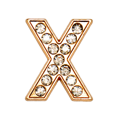 1pcs Metal Gold Luxury Letters Shoe Charms for Clog Alphabet Shoes Decorations Pins for Women Girl Sandal DIY Party Favor Gifts