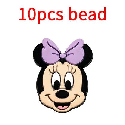 10pcs Silicone Cartoon Bead Baby Pacifier Bead Pacifier Chain Accessories Ornaments