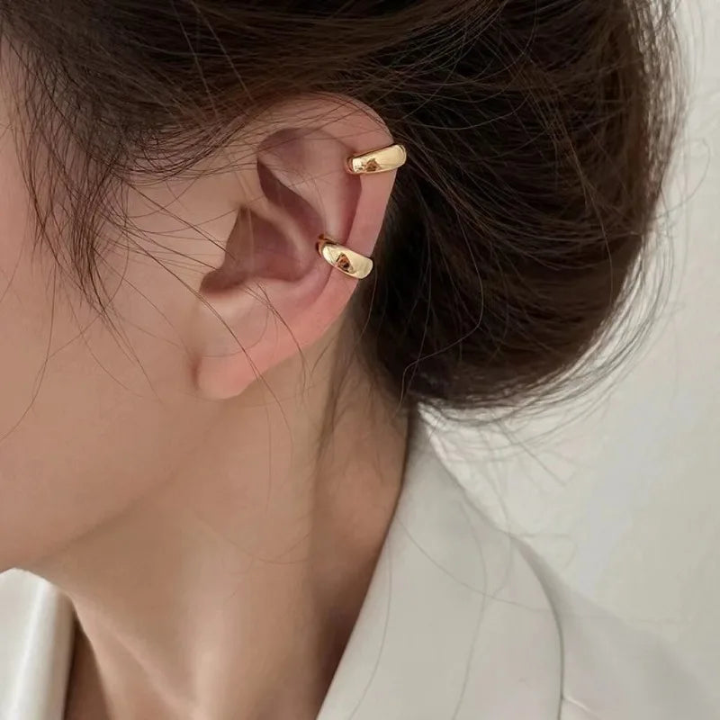 1PC Ear Cuff Without Piercing Earrings For Women Trendy Ear Clips On Simple Style Non Pierced Earring Fashion Ear Jewelry