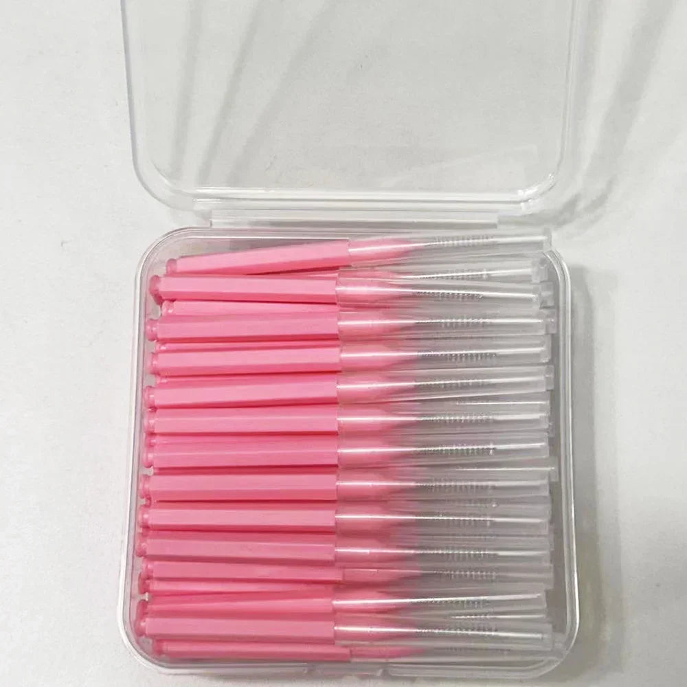 60Pcs Interdental Brush Health Care Tooth Push-Pull Escova Removes Food And Plaque Better Teeth Oral Hygiene Tool Oral Care