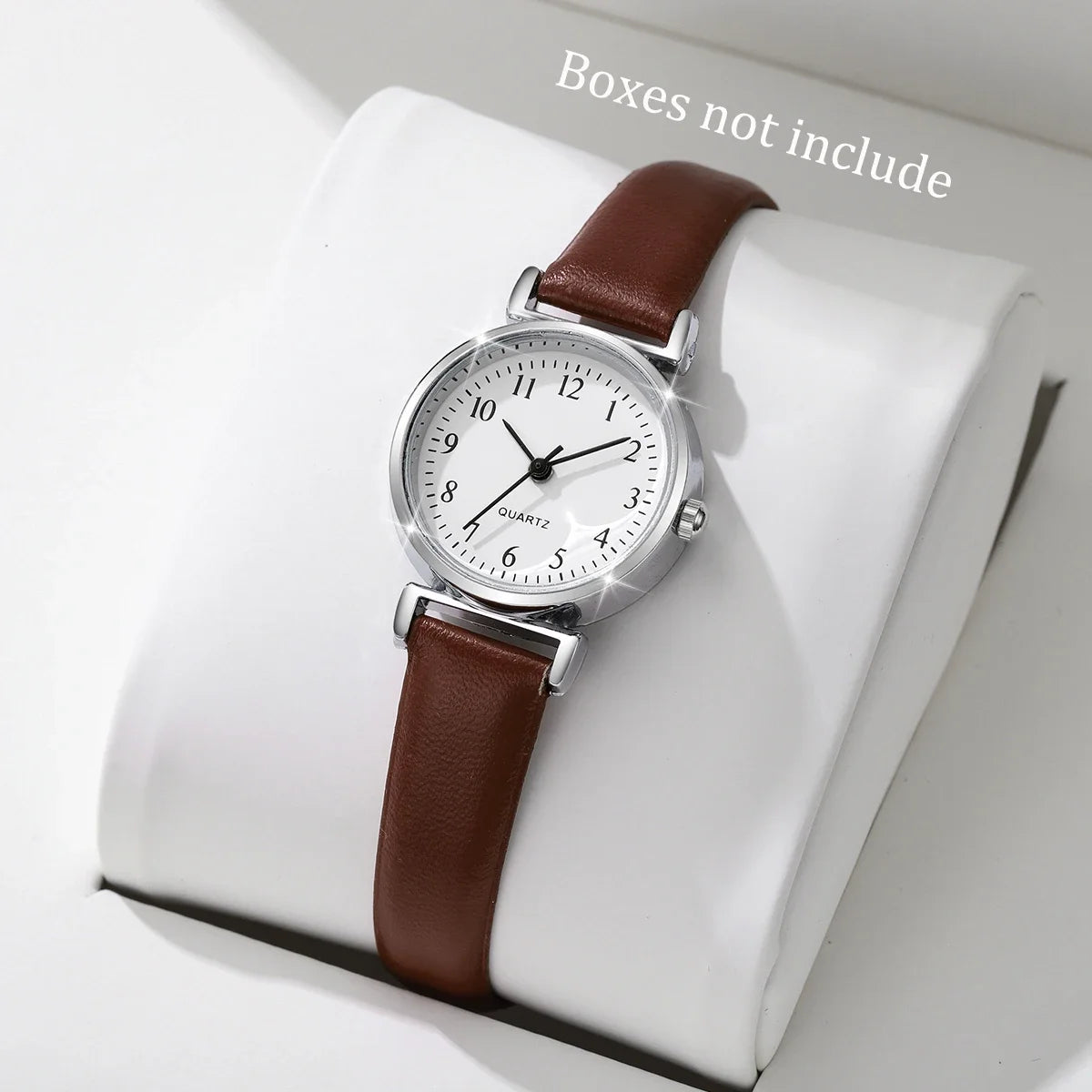 Fashion Small Dial Women Watches Simple Leather Band Analog Quartz Wristwatch for Ladies Clock Reloj Mujer（Without Box）