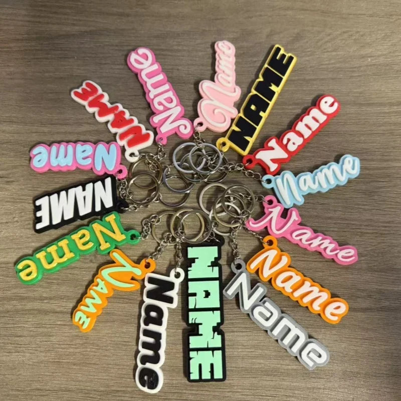 Customized Name Keychain Personalized Luggage Keychain Label Fashion Gift for Friend